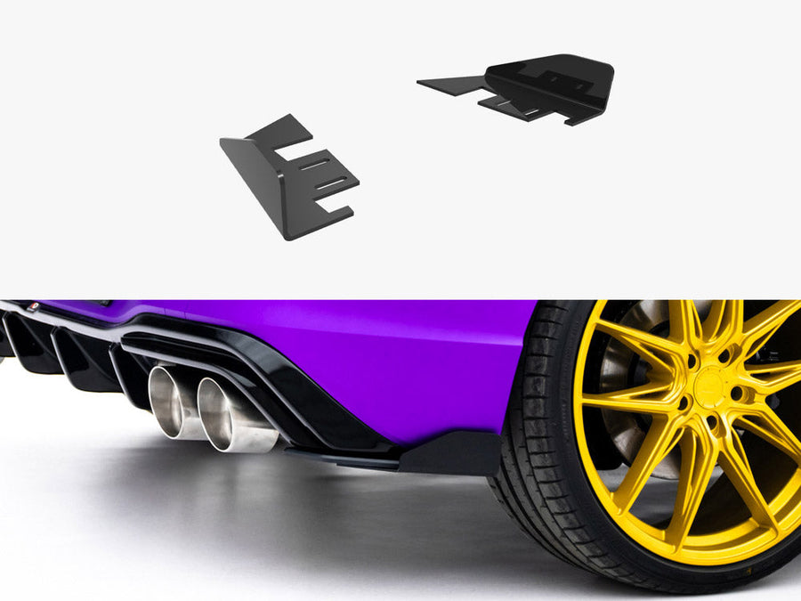 Maxton Design - Rear Side Flaps V.2 Volkswagen Golf R Mk8 / Mk8 Facelift