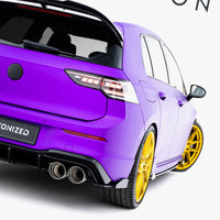 Maxton Design - Rear Side Flaps V.2 Volkswagen Golf R Mk8 / Mk8 Facelift