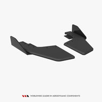 Maxton Design - Street PRO Rear Side Splitters V.2 + Flaps Volkswagen Golf R Mk8 / Mk8 Facelift