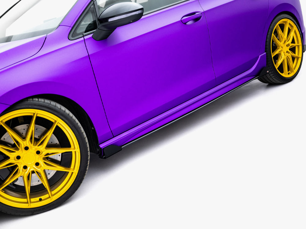 Maxton Design - Street PRO Side Skirts Diffusers + Flaps Volkswagen Golf R Mk8 / Mk8 Facelift