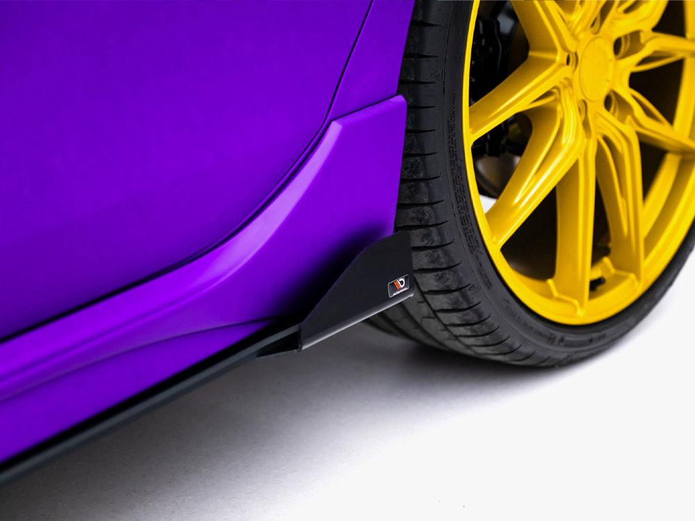 Maxton Design - Street PRO Side Skirts Diffusers + Flaps Volkswagen Golf R Mk8 / Mk8 Facelift
