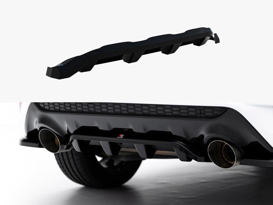 Maxton Design - Central Rear Splitter (Vertical Bars) Ford Kuga ST-Line Mk2 Facelift
