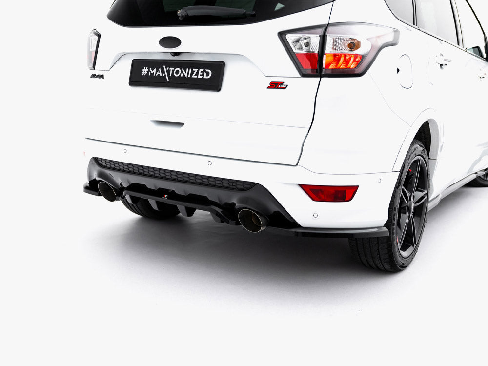 Maxton Design - Central Rear Splitter (Vertical Bars) Ford Kuga ST-Line Mk2 Facelift