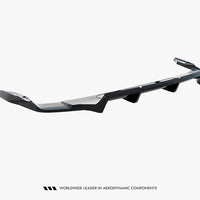 Maxton Design - Rear Splitter (Vertical Bars) Audi Q7 S-Line Mk2 Facelift 2