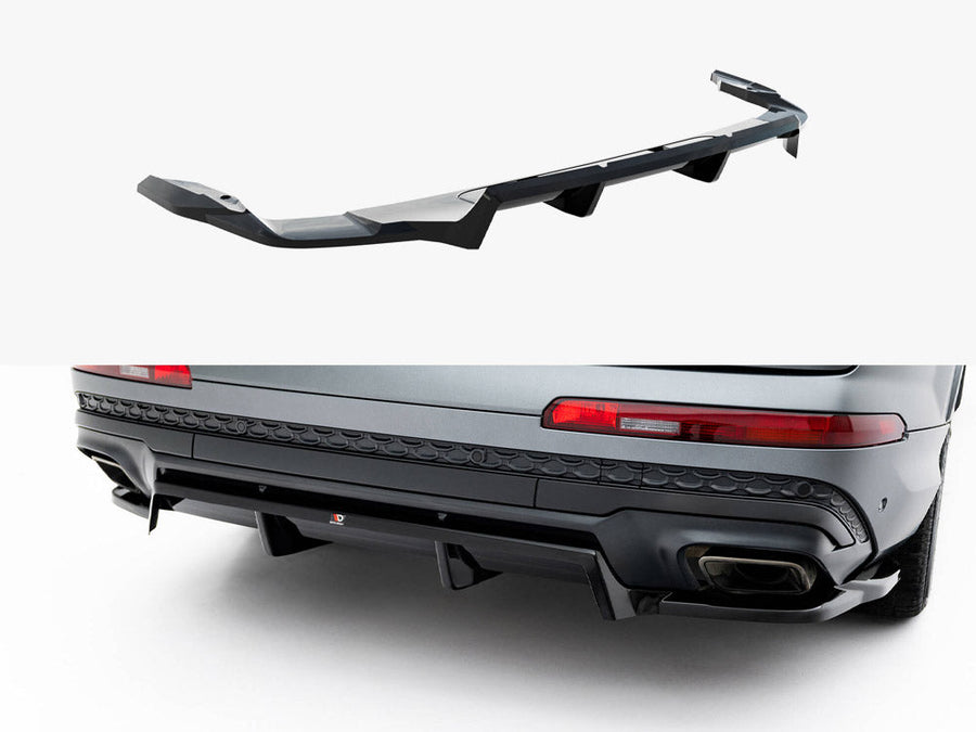 Maxton Design - Rear Splitter (Vertical Bars) Audi Q7 S-Line Mk2 Facelift 2