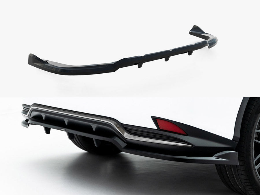 Maxton Design - Rear Splitter (Vertical Bars) Lexus RX F-Sport Mk4 Facelift
