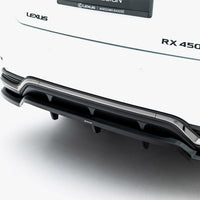 Maxton Design - Rear Splitter (Vertical Bars) Lexus RX F-Sport Mk4 Facelift
