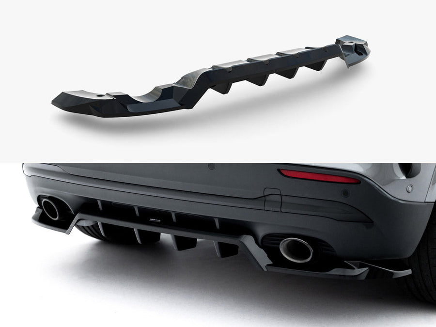 Maxton Design - Rear Splitter (Vertical Bars) Mercedes-AMG GLA 35 H247 Facelift