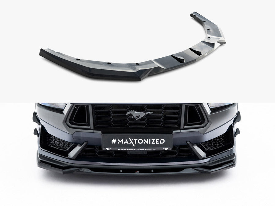Maxton Design - Front Splitter V.2 Ford Mustang Dark Horse Mk7