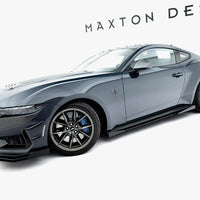 Maxton Design - Street PRO Side Skirts Diffusers + Flaps Ford Mustang Dark Horse Mk7