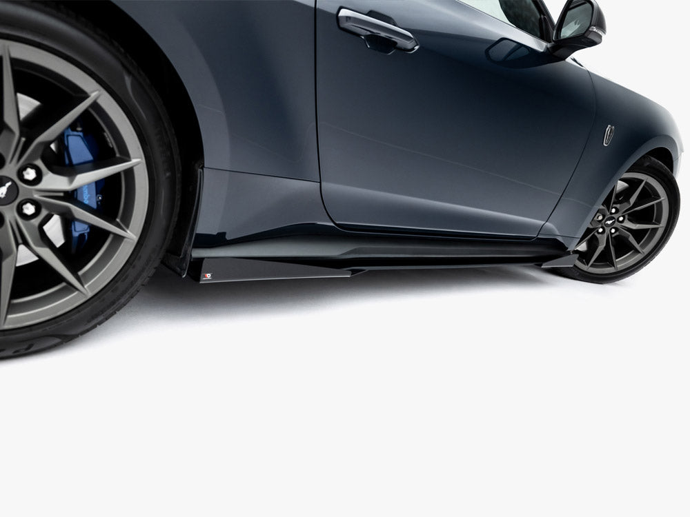 Maxton Design - Street PRO Side Skirts Diffusers + Flaps Ford Mustang Dark Horse Mk7