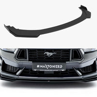 Maxton Design - Street PRO Front Splitter + Flaps Ford Mustang Dark Horse Mk7