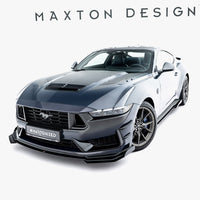 Maxton Design - Street PRO Front Splitter + Flaps Ford Mustang Dark Horse Mk7