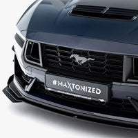 Maxton Design - Street PRO Front Splitter + Flaps Ford Mustang Dark Horse Mk7