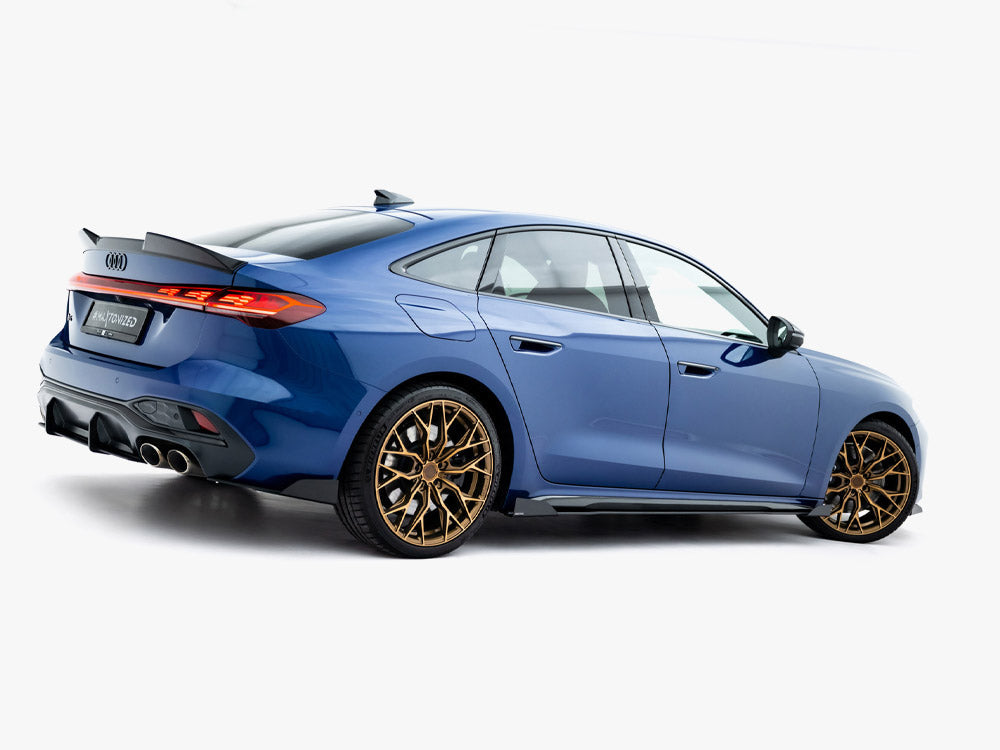 Maxton Design - Street PRO Side Skirt Diffusers + Flaps Audi A5 S-Line / S5 Sedan / Avant B10