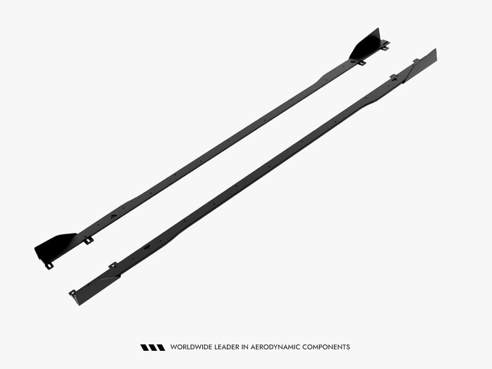 Maxton Design - Street PRO Side Skirt Diffusers + Flaps Audi A5 S-Line / S5 Sedan / Avant B10