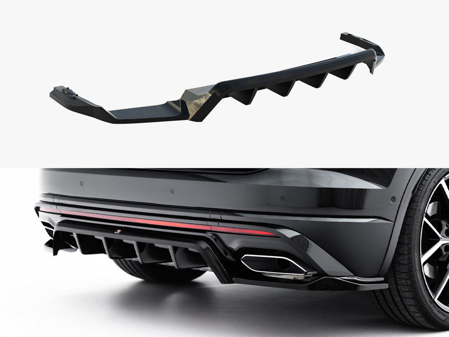 Maxton Design - Rear Splitter (Vertical Bars) Volkswagen Touareg R-Line Mk3 Facelift