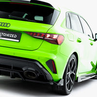 Maxton Design - Rear Splitter (Vertical Bars) V.3 Audi RS3 Sportback 8Y Facelift