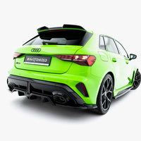 Maxton Design - Rear Splitter (Vertical Bars) V.2 Audi RS3 Sportback 8Y Facelift