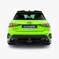 Maxton Design - Rear Splitter (Vertical Bars) V.2 Audi RS3 Sportback 8Y Facelift