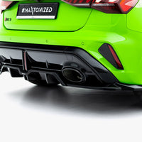 Maxton Design - Rear Splitter (Vertical Bars) V.2 Audi RS3 Sportback 8Y Facelift