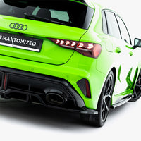 Maxton Design - Rear Splitter (Vertical Bars) V.2 Audi RS3 Sportback 8Y Facelift