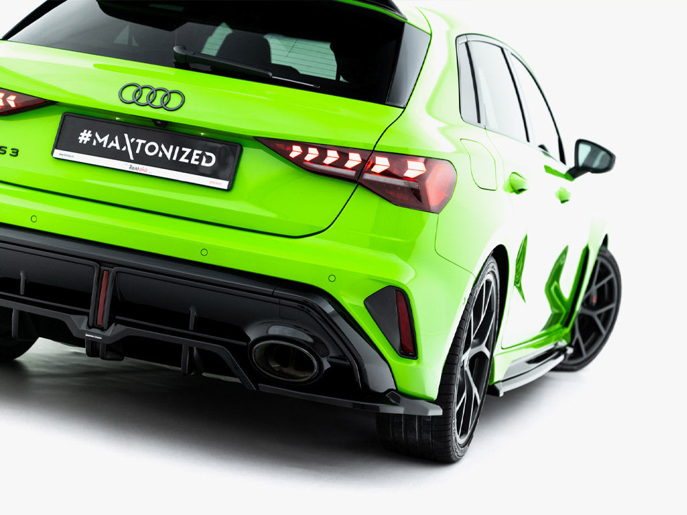 Maxton Design - Rear Splitter (Vertical Bars) V.2 Audi RS3 Sportback 8 ...