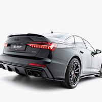 Maxton Design -  Rear Valance + Exhaust Ends Imitation Audi A6 S-Line / S6 C8 / C8 Facelift