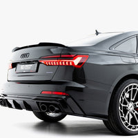 Maxton Design -  Rear Valance + Exhaust Ends Imitation Audi A6 S-Line / S6 C8 / C8 Facelift