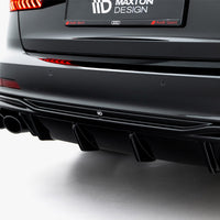 Maxton Design -  Rear Valance + Exhaust Ends Imitation Audi A6 S-Line / S6 C8 / C8 Facelift