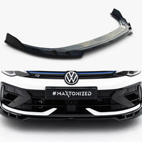 Maxton Design - Front Splitter V.1 Volkswagen Golf R Variant Mk8 Facelift