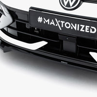 Maxton Design - Front Splitter V.1 Volkswagen Golf R Variant Mk8 Facelift