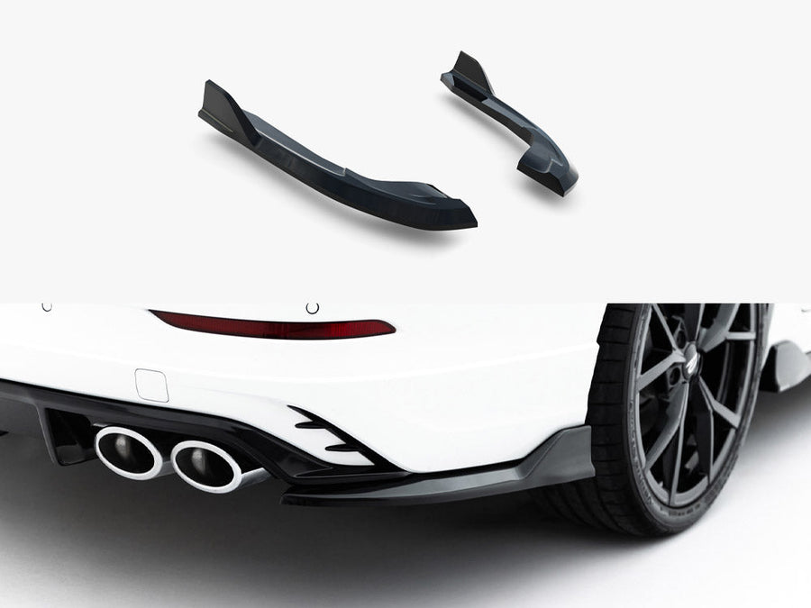 Maxton Design - Rear Side Splitters V.2 Volkswagen Golf R Variant Mk8 Facelift