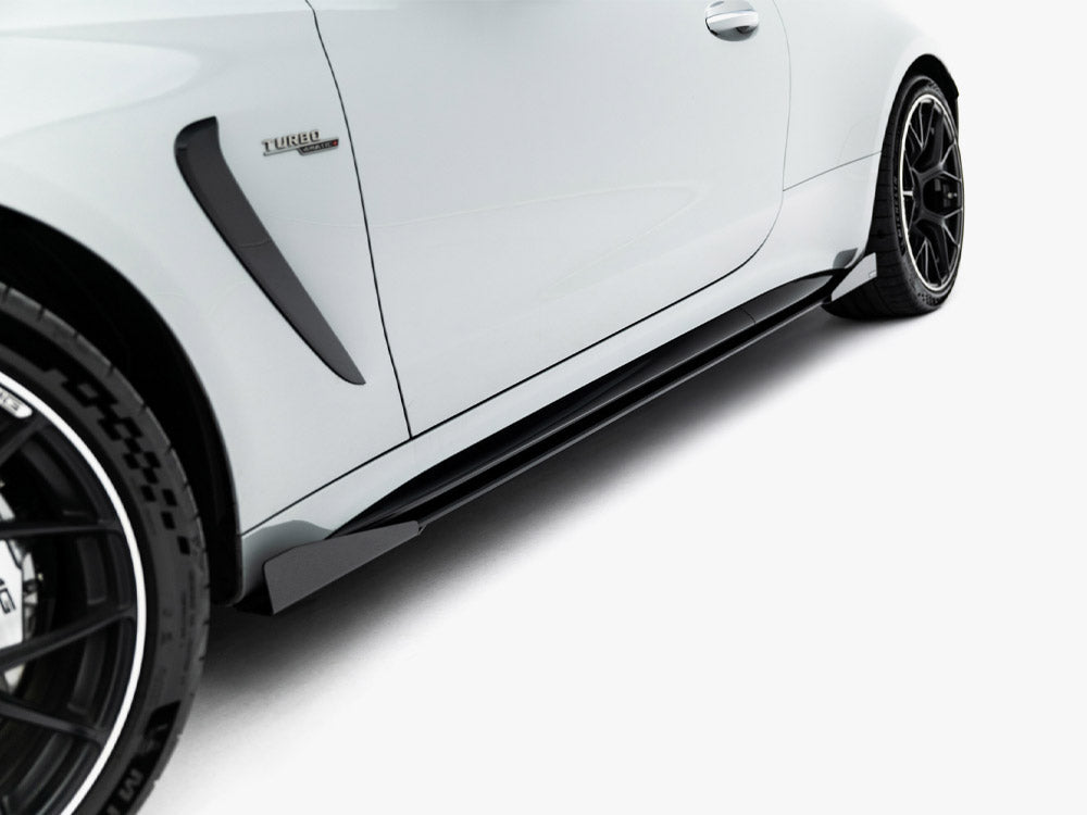 Maxton Design - Street PRO Side Skirt Diffusers + Flaps Mercedes-AMG CLE 53 Aero C236