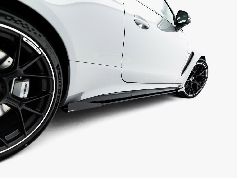 Maxton Design - Street PRO Side Skirt Diffusers + Flaps Mercedes-AMG CLE 53 Aero C236