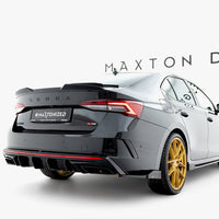 Maxton Design - Rear Side Splitters V.4 + Flaps Skoda Octavia RS Combi / Liftback Mk4 / Mk4 Facelift