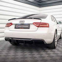 Maxton Design - Rear Valance Audi A5 Sportback 8T Facelift (Version with dual exhausts on one side)