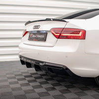 Maxton Design - Rear Valance Audi A5 Sportback 8T Facelift (Version with dual exhausts on one side)