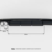 Maxton Design - Rear Valance Audi A5 Sportback 8T Facelift (Version with dual exhausts on one side)
