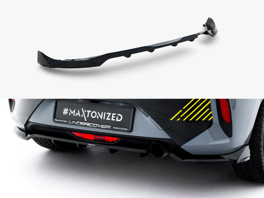 Maxton Design - Rear Splitter (Vertical Bars) Vauxhall / Opel Corsa F Facelift (Mk6 Facelift)