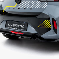 Maxton Design - Rear Splitter (Vertical Bars) Vauxhall / Opel Corsa F Facelift (Mk6 Facelift)