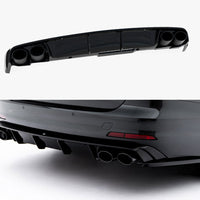 Maxton Design -  Rear Valance + Exhaust Ends Imitation Audi A6 Sedan / Avant C8 / C8 Facelift