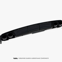 Maxton Design -  Rear Valance + Exhaust Ends Imitation Audi A6 Sedan / Avant C8 / C8 Facelift