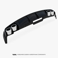 Maxton Design -  Rear Valance + Exhaust Ends Imitation Audi A6 Sedan / Avant C8 / C8 Facelift