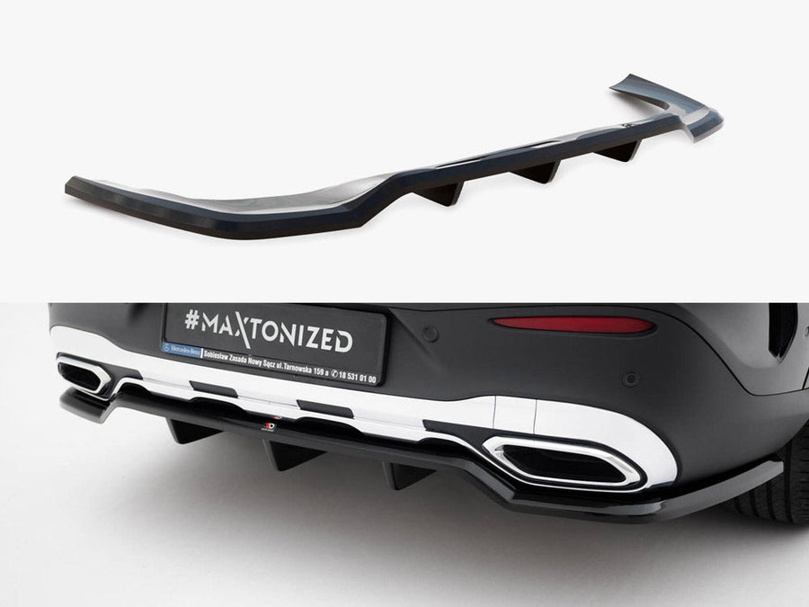 Maxton Design - Rear Splitter (Vertical Bars) Mercedes-Benz GLC Coupe AMG-Line C254