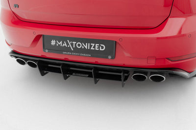 **CLEARANCE** Maxton Design - Rear Diffuser Volkswagen Golf R Mk7 Facelift (NO RETURN)