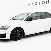 Maxton Design - Side Skirt Diffusers V.2 Volkswagen Golf GTI / GTD Mk7 / Mk7 Facelift (narrow)