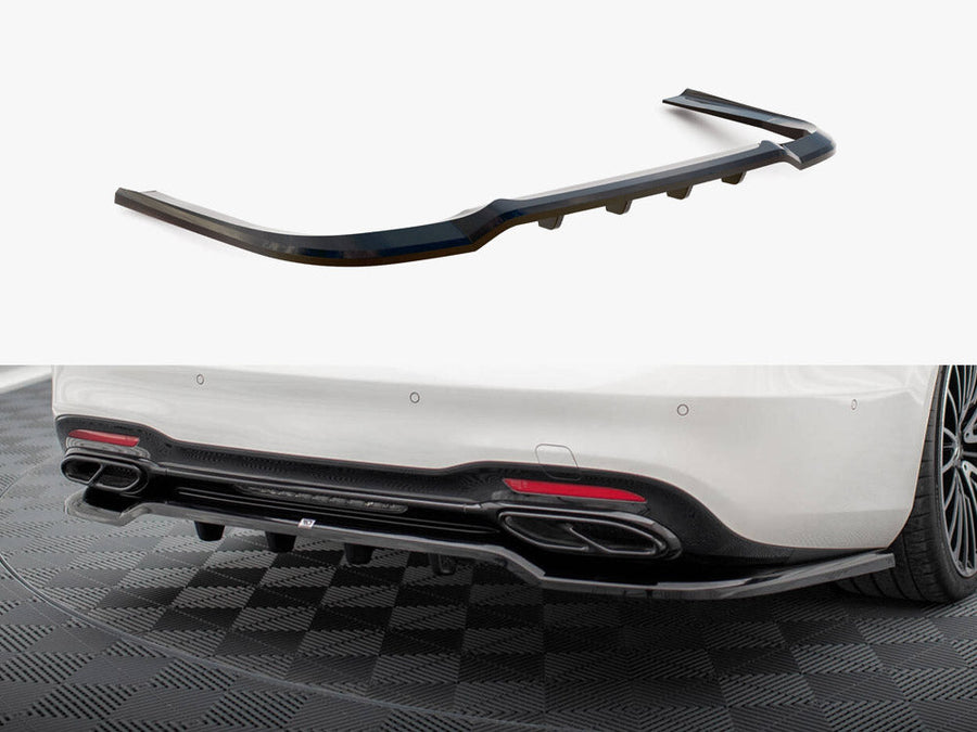 Maxton Design - Rear Splitter (Vertical Bars) Mercedes-Benz S AMG-Line W222 Facelift