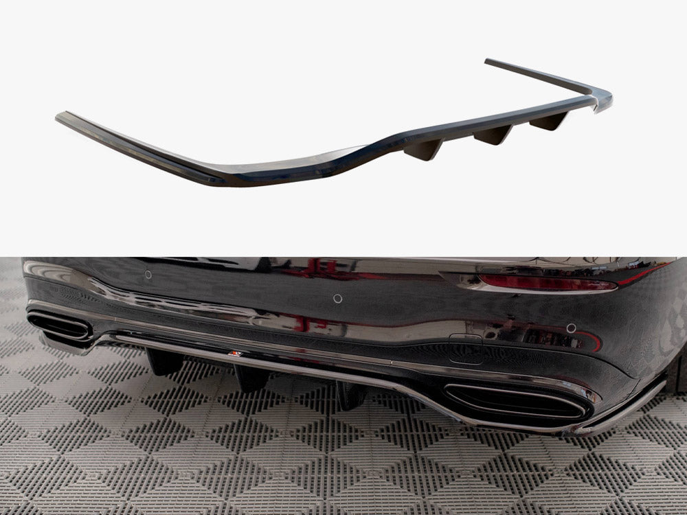 Maxton Design - CENTRAL REAR SPLITTER (VERTICAL BARS) MERCEDES S AMG-LINE W223