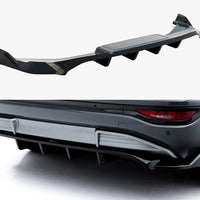 Maxton Design - Rear Splitter (Vertical Bars) Audi Q6 e-tron S-Line / SQ6 e-tron SUV / Sportback Mk1